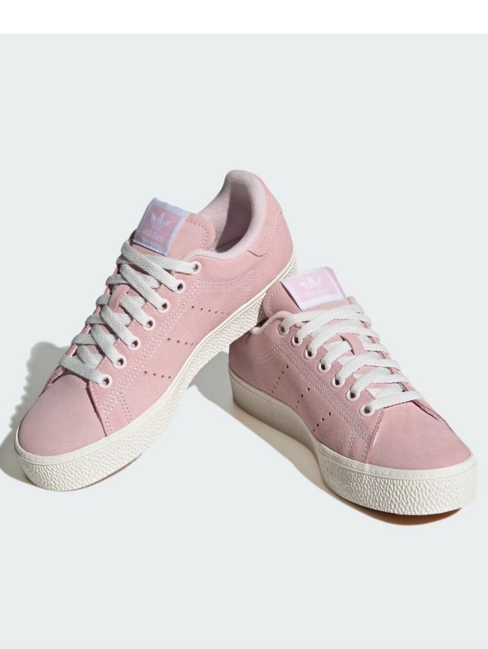 Adidas Stan Smith CS Shoes Pink Suede Size 9